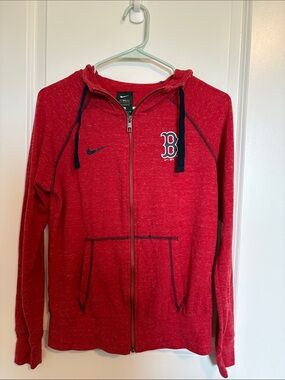Nike Red Heather Zip up Lightweight Boston Red Sox Hoodie #USA #Boston